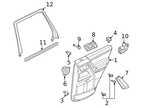 Rear Door for 2009 Land Rover LR2 #2