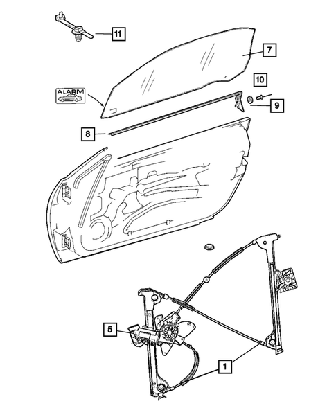 Front Door for 2006 Chrysler Crossfire #1