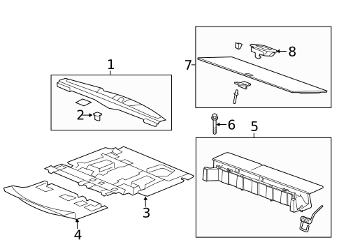 Interior Trim - Rear Body for 2009 Saturn Outlook #1