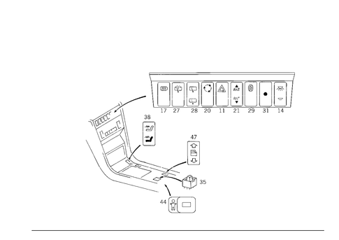 Switches & Switch Brightness Follow-Up for 1989 Mercedes-Benz 300TE #2