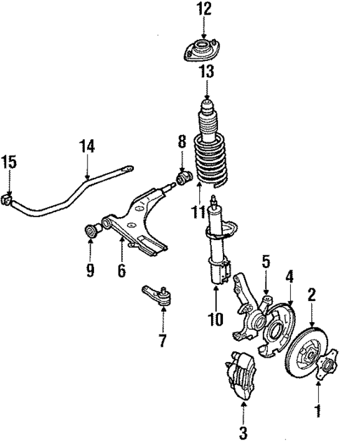 Suspension Components for 1988 Mazda 323 #1