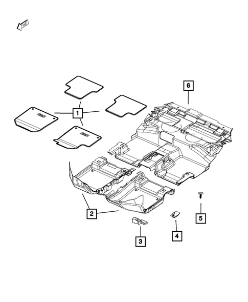 Carpets, Floor Mats, Load Floor, and Silencers for 2016 Jeep Cherokee #1