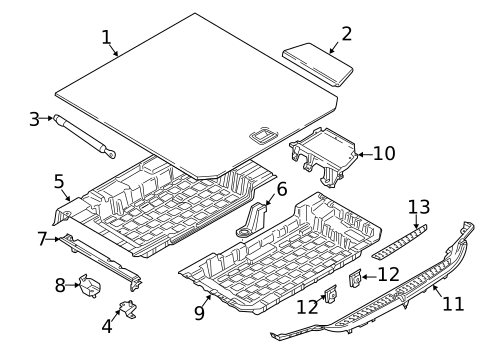 Interior Trim - Rear Body for 2018 BMW 640i xDrive Gran Turismo #0