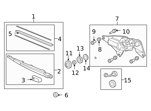 Wiper & Washer Components for 2007 Honda Element #1