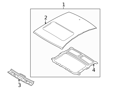 Roof & Components for 2009 Hyundai Elantra #1