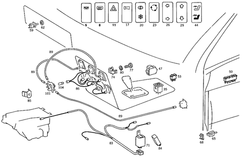 Switches & Switch Brightness Follow-Up for 1988 Mercedes-Benz 560SEL #2