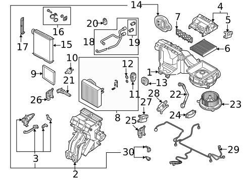 Evaporator & Heater Components for 2015 Volkswagen Golf #8