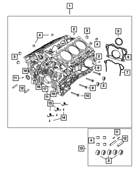 Cylinder Block for 2011 Dodge Charger #0