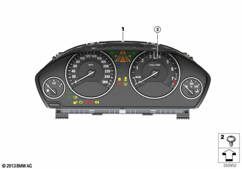 Instrument Cluster for 2014 BMW 328dX #1