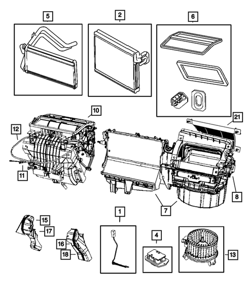 Air Conditioner and Heater Units for 2007 Jeep Compass #0