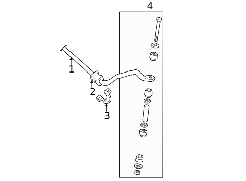 Stabilizer Bar & Components for 2006 GMC Savana 2500 #1