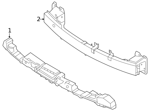 Bumper & Components - Front for 2024 Hyundai Tucson #1
