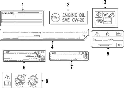 Labels for 2023 Lexus LX600 #1