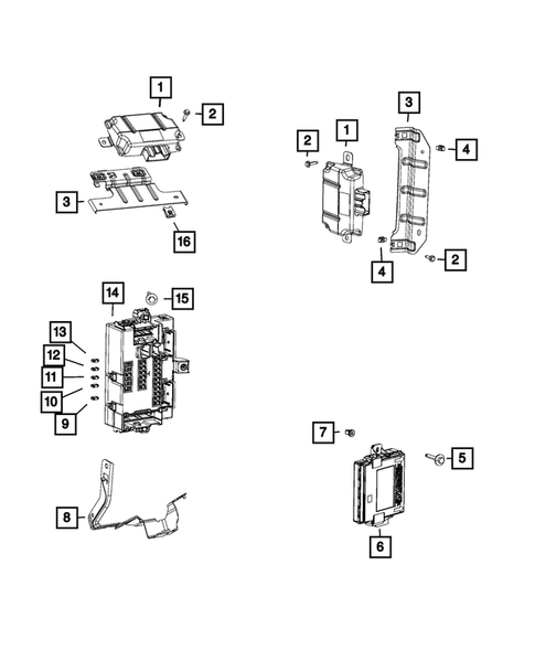 Keys, Modules and Engine Controllers for 2017 Chrysler 200 #0