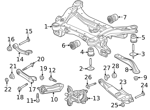 Rear Suspension for 2015 Chrysler 200 #0