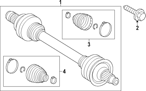 Drive Axles for 2024 Mercedes-Benz EQS 580 SUV #1