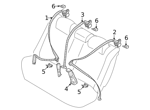 Seat Belt for 2008 Kia Amanti #1