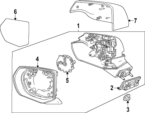 Mirrors for 2022 Chevrolet Suburban #0