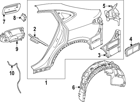 Quarter Panel & Components for 2025 Mercedes-Benz GLC63 AMG S E Performance #2