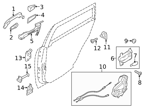 Lock & Hardware for 2017 Subaru Outback #1