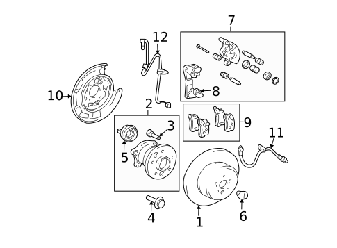 Anti-Lock Brakes for 2008 Lexus RX400h #3