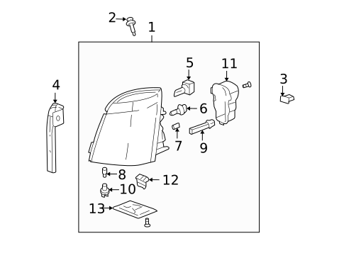 Lighting - Exterior for 2008 Cadillac SRX #1