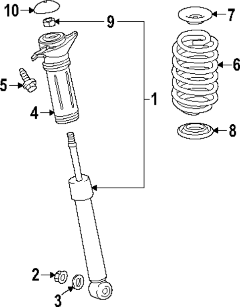 Shocks & Components for 2025 Toyota Prius #0