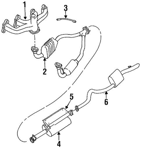 Exhaust Components for 1995 Land Rover Defender 90 #0
