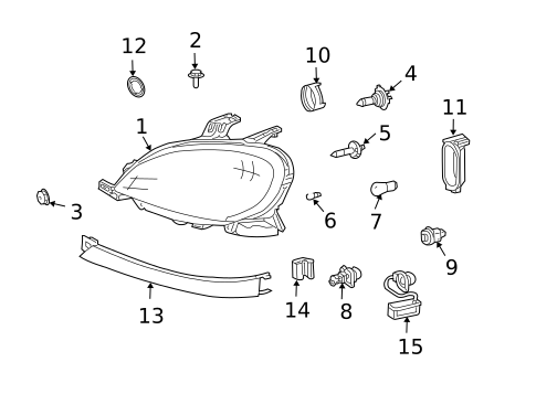 Bulbs - Chassis for 1998 Mercedes-Benz ML320 #0