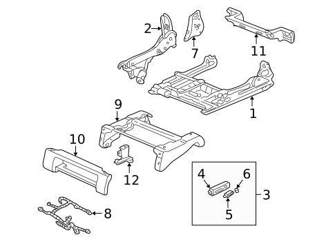 Power Seats for 2006 Acura MDX #1
