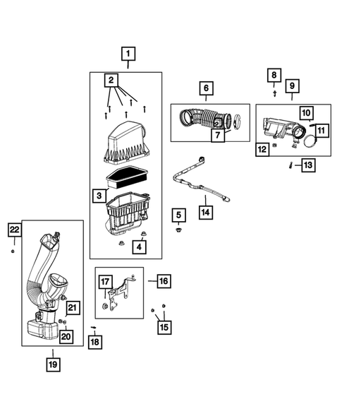 Air Cleaner for 2019 Jeep Cherokee #1