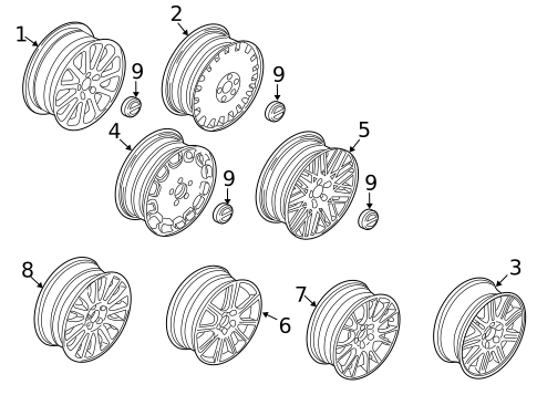 Wheels for 2004 Volvo S80 #1