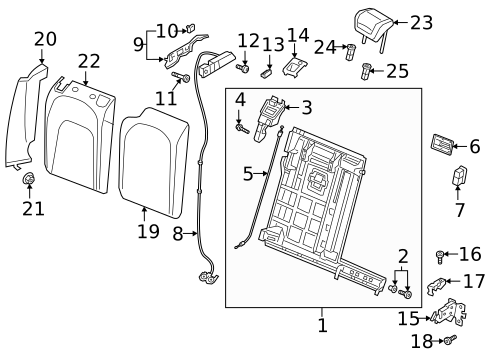 Rear Seat for 2021 Audi e-tron Quattro #1