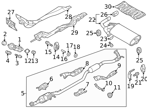 Exhaust Components for 2021 Mitsubishi Outlander Sport #0