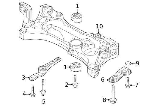 Suspension Mounting for 2025 Volkswagen Golf R #5