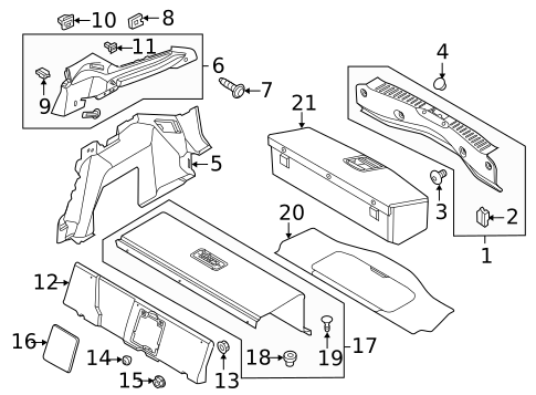Rear Floor & Rails for 2017 Ford Focus #6