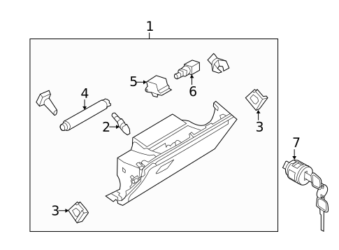 Glove Box for 2018 INFINITI QX80 #0