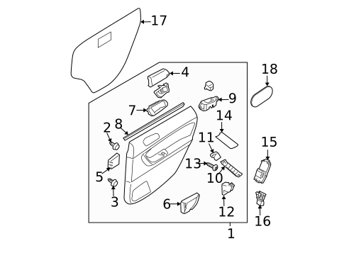 Door for 2006 Subaru Legacy #0