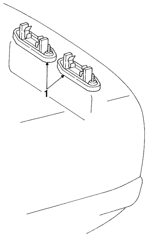 License Lamps for 1993 Mercedes-Benz 400E #0