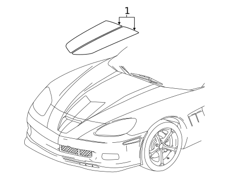 Stripe Tape for 2013 Chevrolet Corvette #2