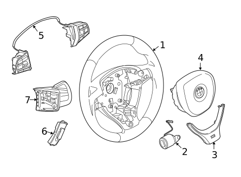 Steering Wheel for 2016 BMW 535d #1