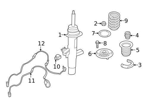 Struts & Components for 2015 BMW 428i #0