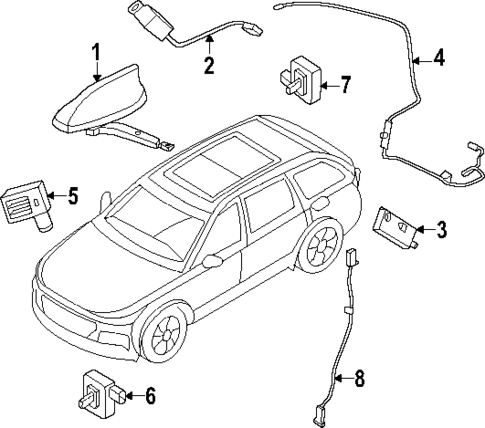 Antenna & Radio for 2025 Lincoln Nautilus #1