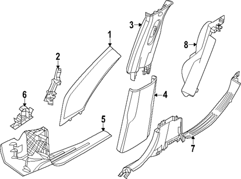 Interior Trim - Pillars for 2023 Dodge Hornet #0