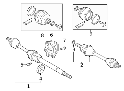 Drive Axles for 2019 Volvo XC90 #0