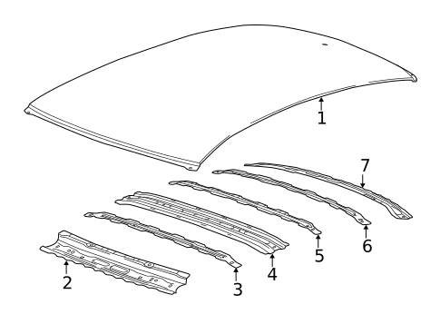 Roof & Components for 2019 Cadillac CTS #0