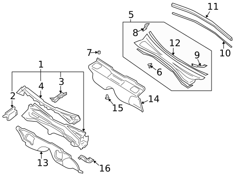 Cowl for 2007 Subaru Forester #0