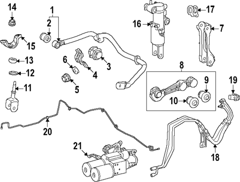 Stabilizer Bar & Components for 2025 Lexus GX550 #1