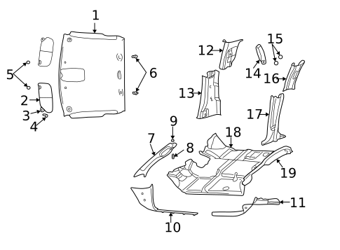 Interior Trim - Cab for 2003 Dodge Ram 1500 #0