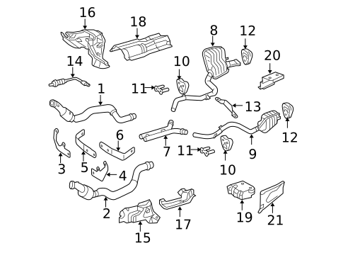 Exhaust Components for 2009 Mercedes-Benz SL600 #0